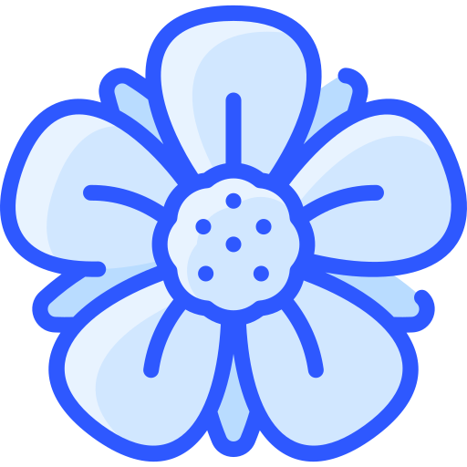 fleurs de fraisier Vitaliy Gorbachev Blue Icône