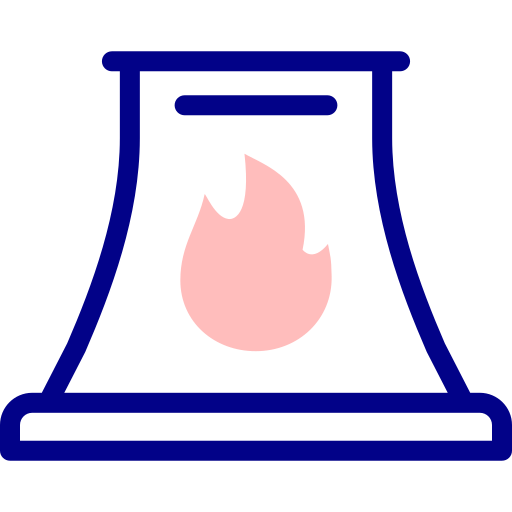 refinería Detailed Mixed Lineal color icono