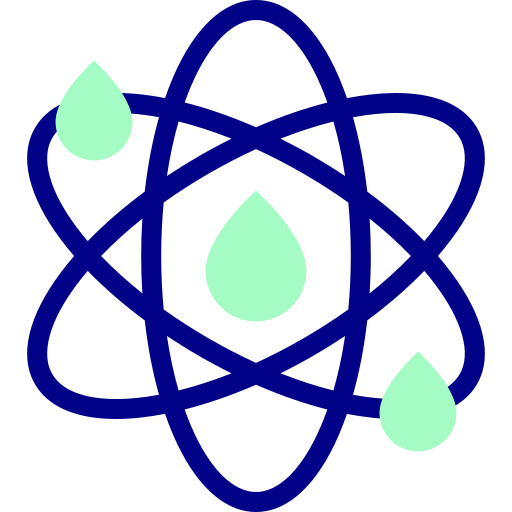 原子 Detailed Mixed Lineal color icon