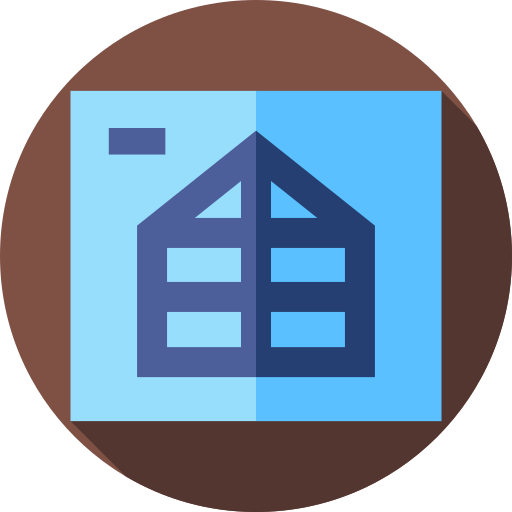 Blueprint Flat Circular Flat icon