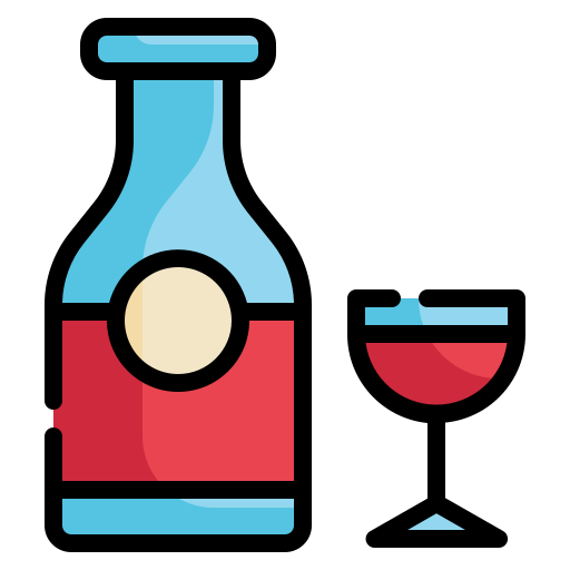 alcol Generic Outline Color icona