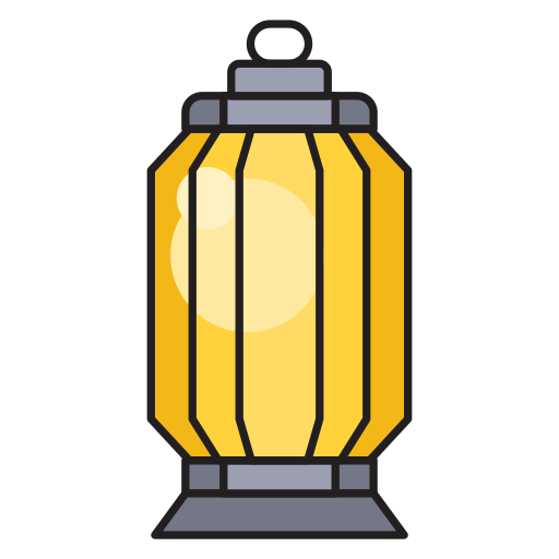 Oil lamp Vector Stall Lineal Color icon