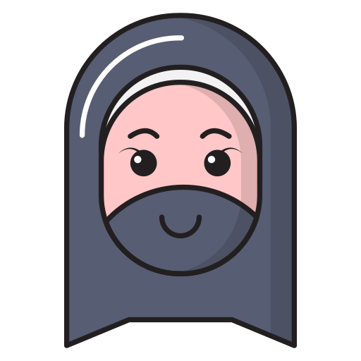 hidżab Vector Stall Lineal Color ikona