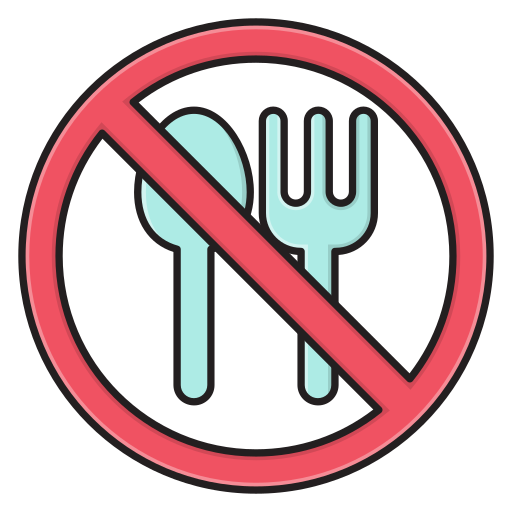 No food Vector Stall Lineal Color icon