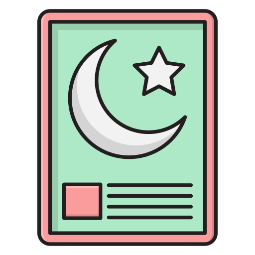 eid 무바라크 Vector Stall Lineal Color icon