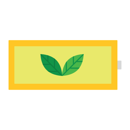 batería ecológica Generic Flat icono