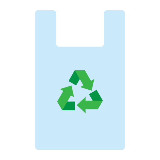 torba z recyklingu Generic Flat ikona