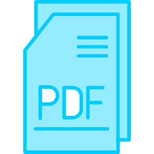 archivo pdf Generic Blue icono