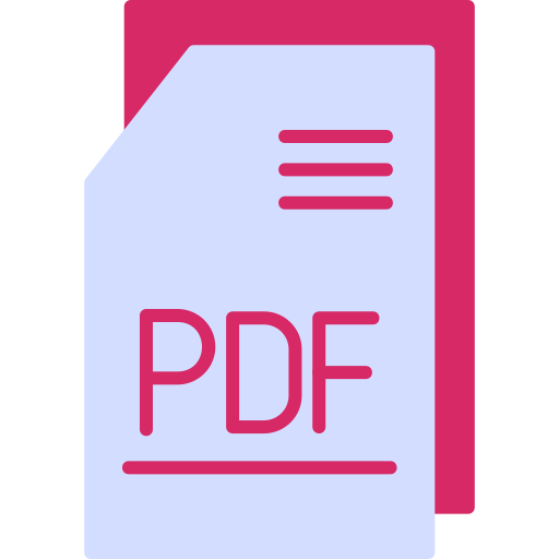 pdf bestand Generic Flat icoon