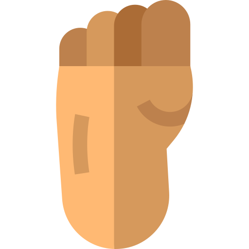 voet Basic Straight Flat icoon