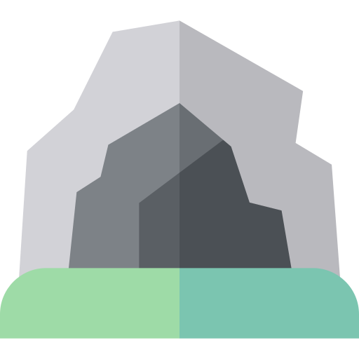 동굴 Basic Straight Flat icon