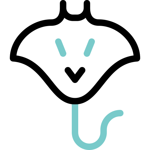 manta ray Basic Accent Outline icona