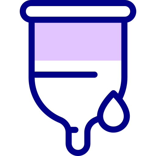 Менструальная чаша Detailed Mixed Lineal color иконка