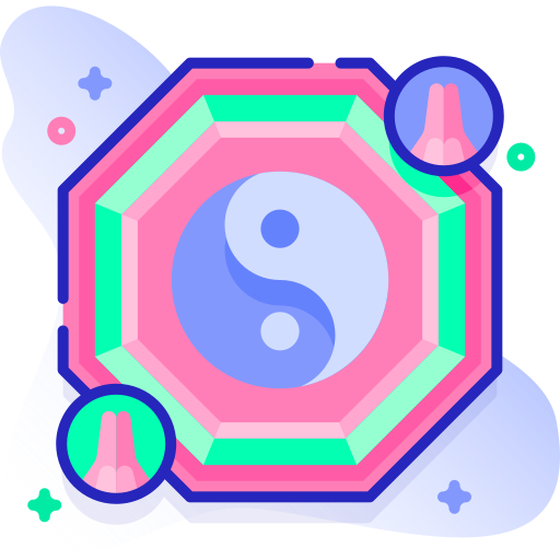 Yin yang Special Ungravity Lineal color icon