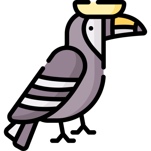 neushoornvogel Special Lineal color icoon