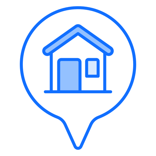 집 주소 Generic Blue icon