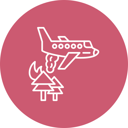 vliegtuig Generic Circular icoon
