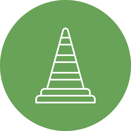 Traffic cone Generic Circular icon