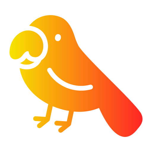 papuga Generic Flat Gradient ikona