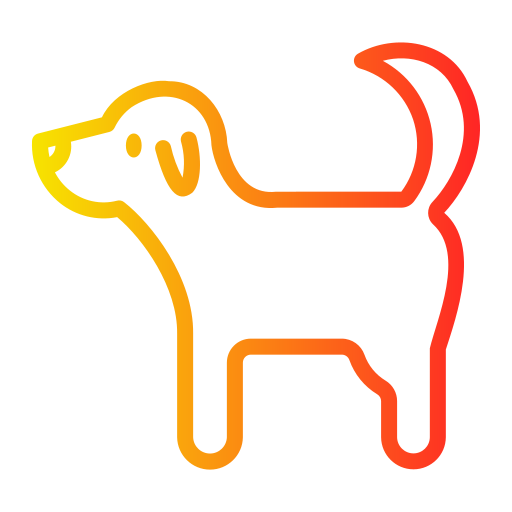 hond Generic Gradient icoon