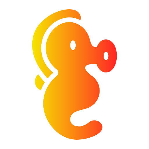 Seahorse Generic Flat Gradient icon
