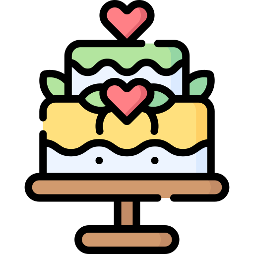 ウエディングケーキ Special Lineal color icon