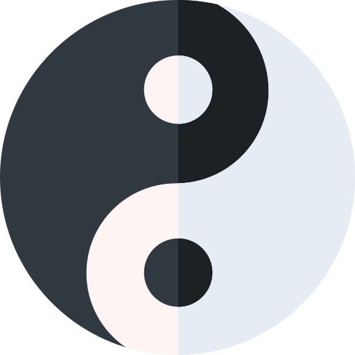 yin-yang Basic Rounded Flat Icône