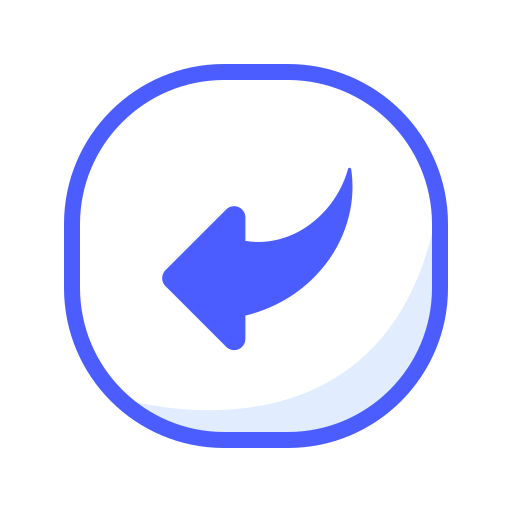 곡선 화살표 Generic Blue icon