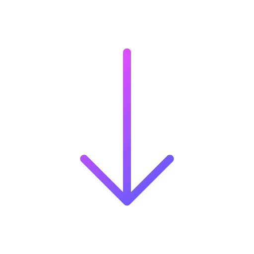 아래쪽 화살표 Generic Gradient icon