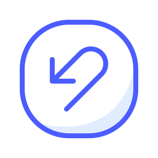 실행 취소 Generic Blue icon