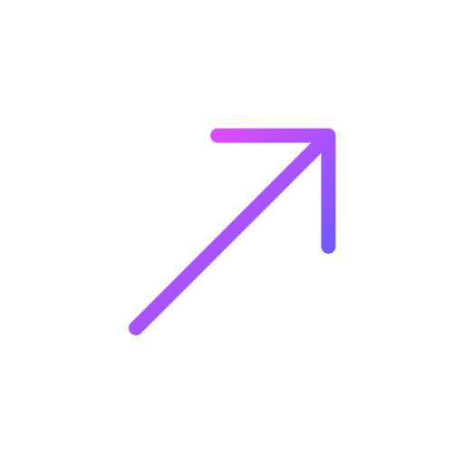 flecha superior derecha Generic Gradient icono