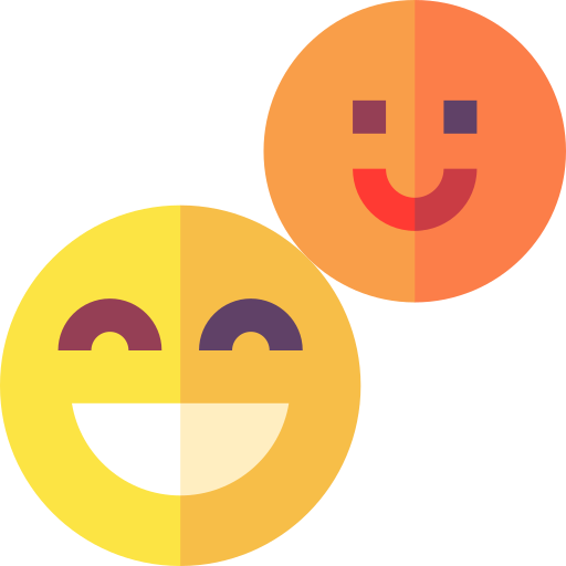 smiley Basic Straight Flat icoon