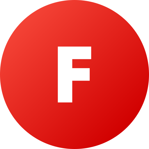 文字f Generic Flat Gradient icon