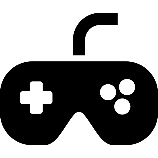 Black gamepad  icon