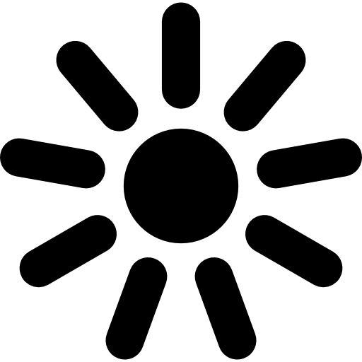 control de brillo  icono