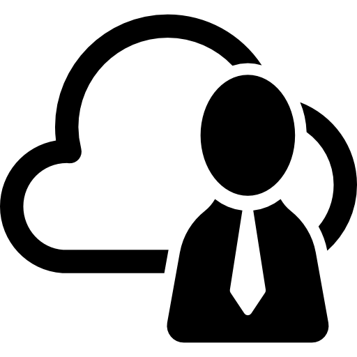 awatar użytkownika chmury  ikona