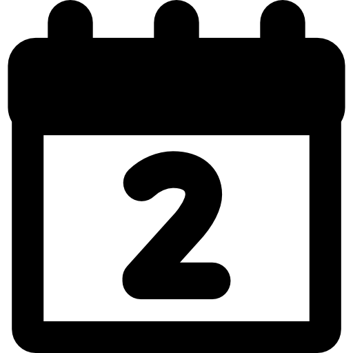 dzień kalendarzowy 2  ikona