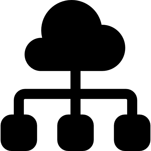 cloud server-verbinding  icoon