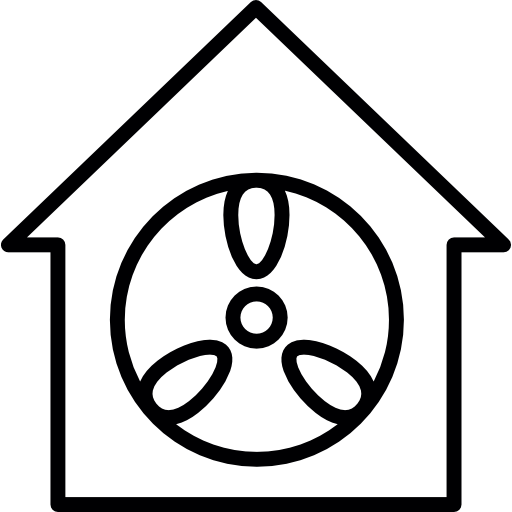 ventilación de la casa  icono