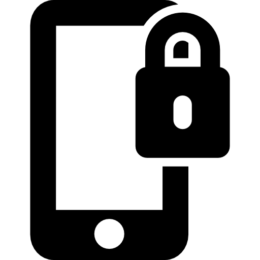 sicurezza dello smartphone  icona