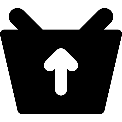 subir cesta comercial  icono