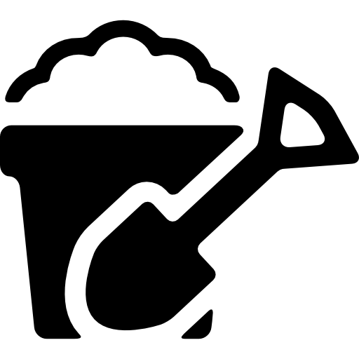 Sand Bucket and shovel  icon