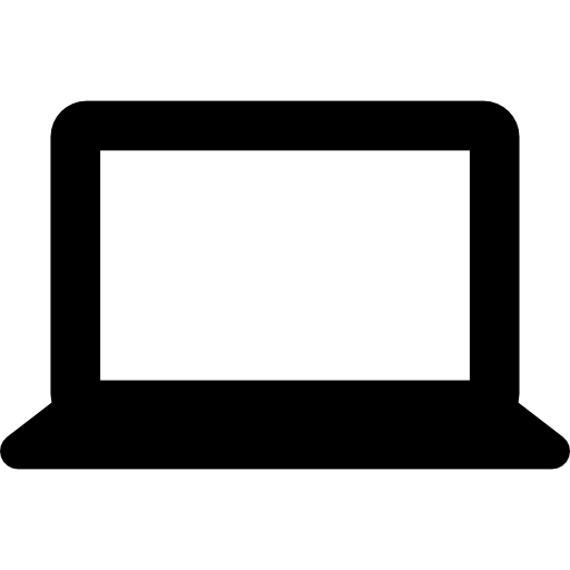 laptop z przodu  ikona