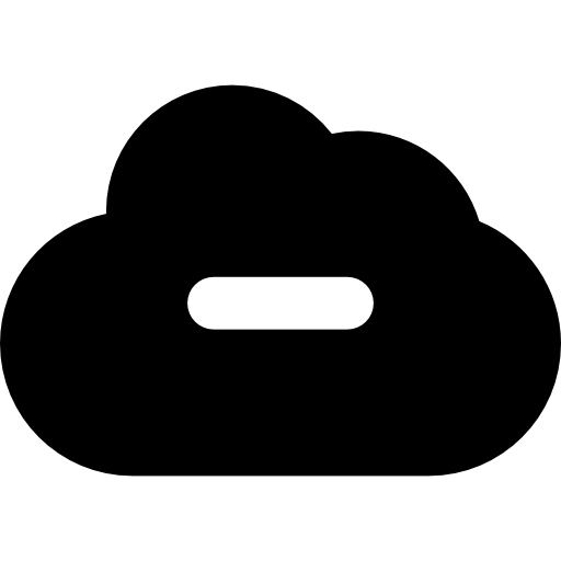 eliminar nube  icono