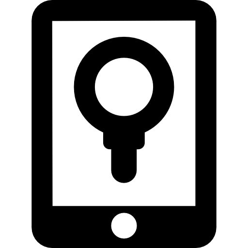 recherche sur tablette  Icône