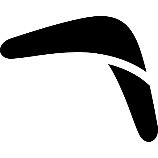bastone boomerang  icona