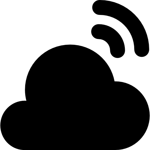 wi-fi nuvola  icona