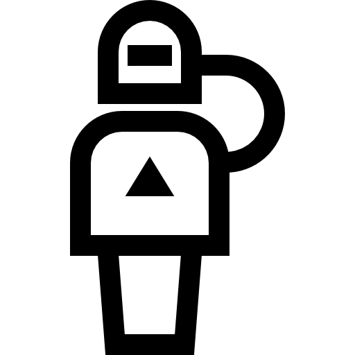 promieniotwórcze Basic Straight Lineal ikona