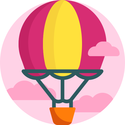 balon powietrzny Detailed Flat Circular Flat ikona