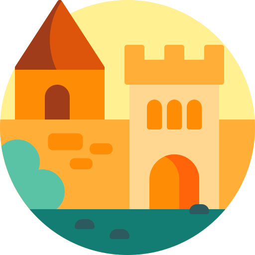 castillo Detailed Flat Circular Flat icono